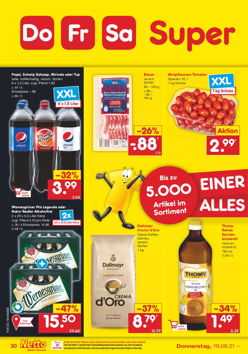 Aktueller Prospekt Netto Marken-Discount - Filial Angebote - von 16.08 bis 21.08.2021 - strona 30