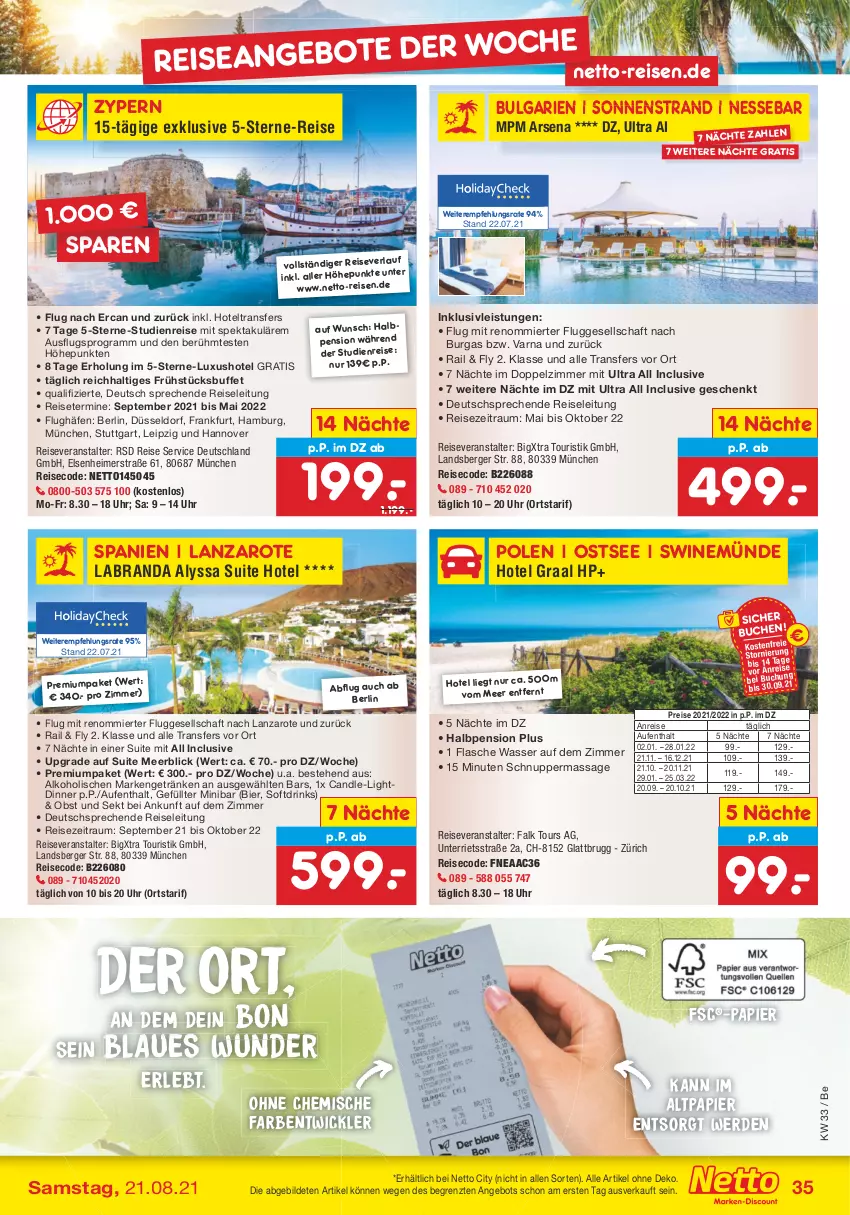 Aktueller Prospekt Netto Marken-Discount - Filial Angebote - von 16.08 bis 21.08.2021 - strona 35