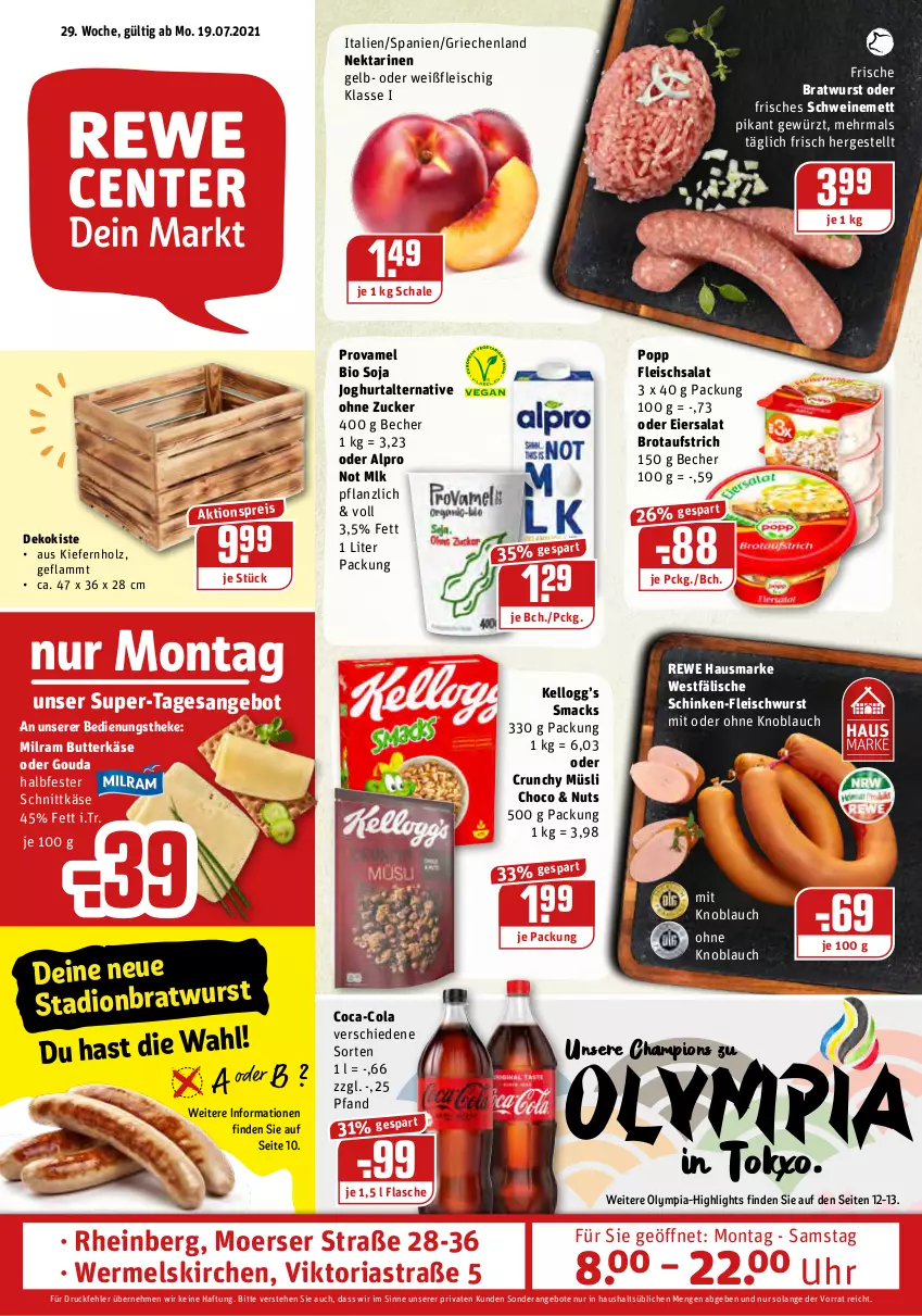 Aktueller Prospekt Rewe - Prospekte - von 19.07 bis 24.07.2021 - strona 1