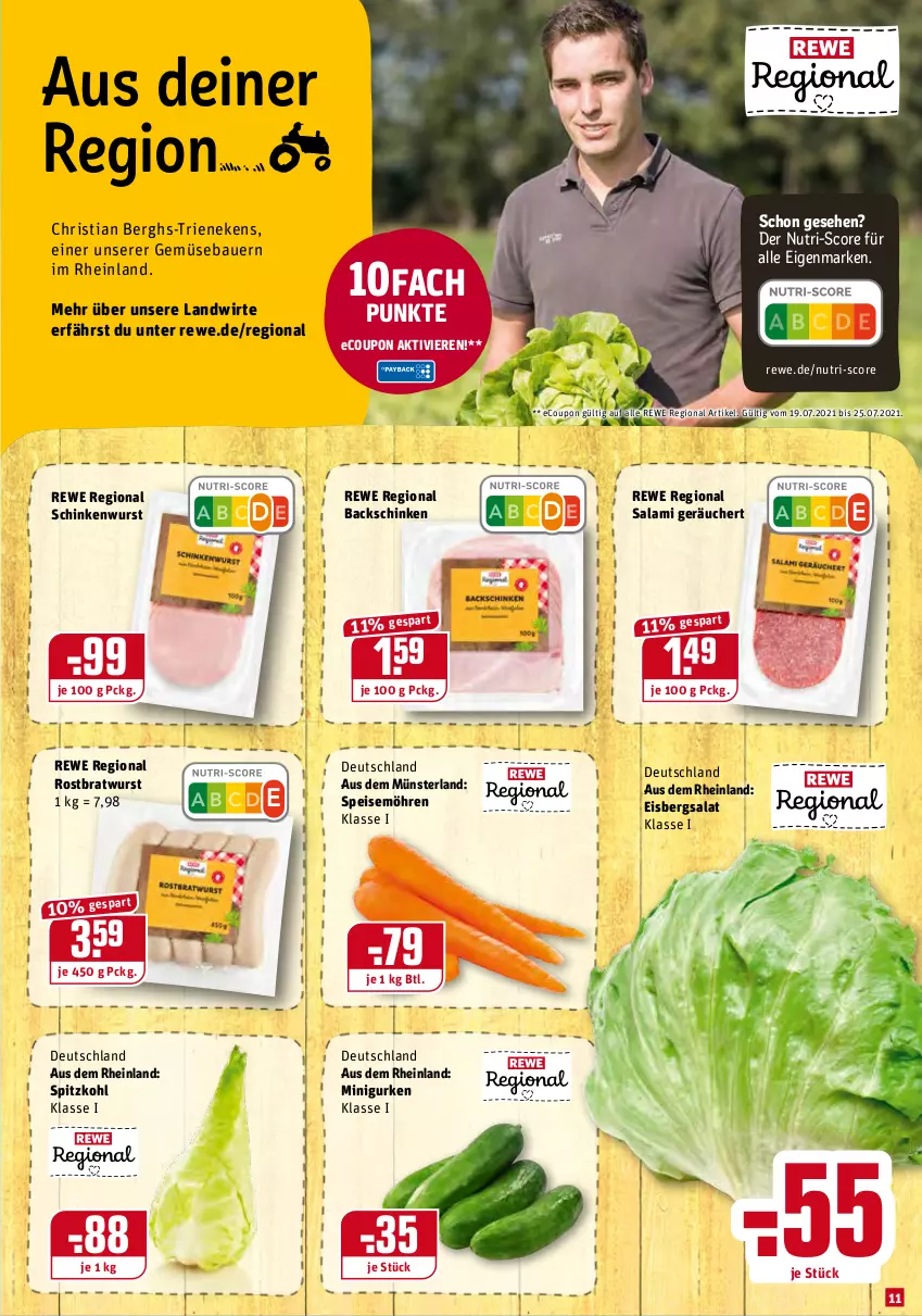 Aktueller Prospekt Rewe - Prospekte - von 19.07 bis 24.07.2021 - strona 11