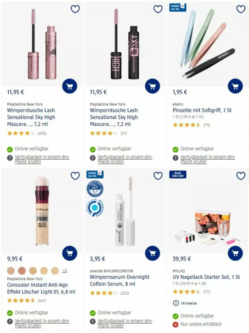 Aktueller Prospekt Dm Drogerie - Prospekte - von 28.07 bis 17.08.2022 - strona 3 - produkty: Alverde, coffein, eis, erde, kosmetik, lack, Mascara, Maybelline, Nagellack, natur, naturkosmetik, Pinzette, rum, Serum, Ti, Yo