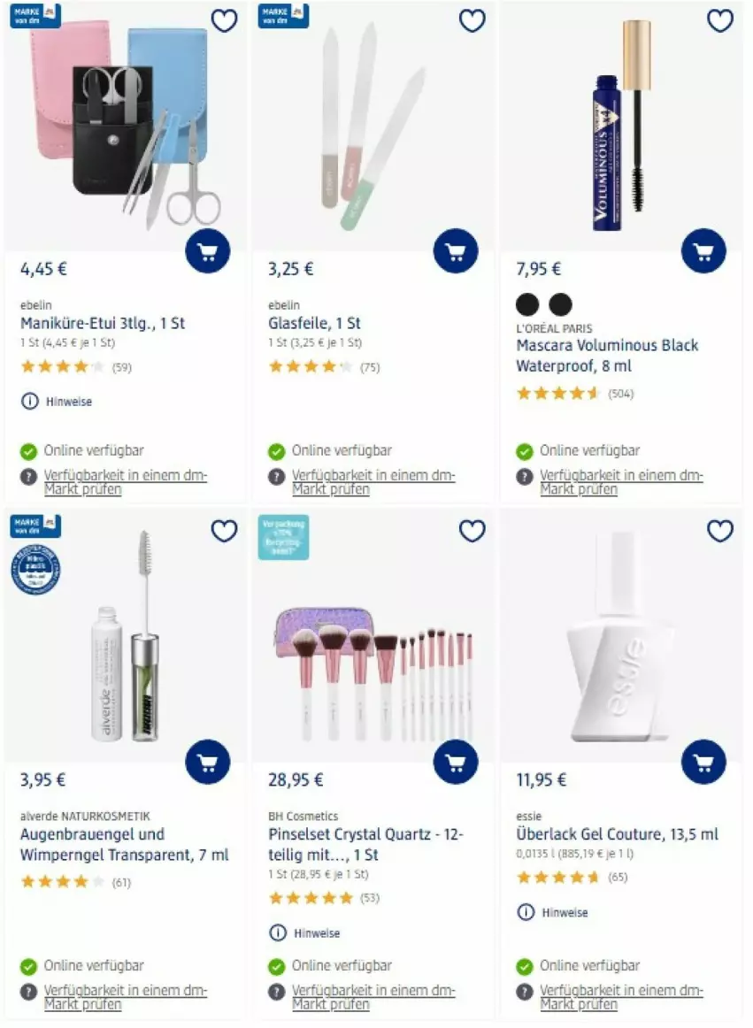 Aktueller Prospekt Dm Drogerie - Prospekte - von 28.07 bis 17.08.2022 - strona 5 - produkty: Alverde, eis, Engel, erde, kosmetik, lack, LG, loreal, Mascara, natur, naturkosmetik, Pinsel, Pinselset, Ti