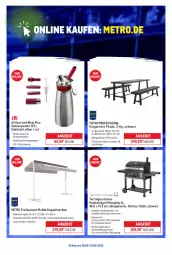Gazetka promocyjna Metro - Online: Wochen-Angebote - Gazetka - ważna od 01.06 do 01.06.2025 - strona 3 - produkty: angebot, bier, decke, Deckel, edelstahl, eis, garnitur, grill, Holz, holzkohle, holzkohlegrill, Kohlegrill, LG, Metro, Reinigung, Ria, ring, sahne, Schal, Schale, spülmaschinen, tarrington house, thermometer, Ti, tisch