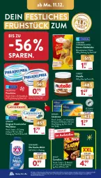 Gazetka promocyjna AldiSud - NÄCHSTE WOCHE - Gazetka - ważna od 16.12 do 16.12.2023 - strona 18 - produkty: alle artikel ohne dekoration, bärenmarke, beutel, brötchen, cerealien, coppenrath, dekoration, eis, elle, ferrero, französischer weichkäse, frische milch, frischkäse, früchte, géramont, gin, Goldstücke, Käse, kräuter, Ländertee, milch, nesquik, nestlé, nutella, pfirsich, philadelphia, reis, schnittlauch, tee, teller, Ti, weichkäse, weizenbrötchen, ZTE