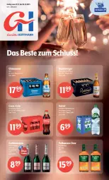 Gazetka promocyjna Getraenke Hoffmann - Prospekte - Gazetka - ważna od 30.12 do 30.12.2023 - strona 1 - produkty: alkohol, Alwa, Berger, coca-cola, cola, geldermann, irish whiskey, mineralwasser, natürliches mineralwasser, pils, pilsner, radeberger, sekt, Ti, tullamore, tullamore dew, volvic, wasser, whiskey