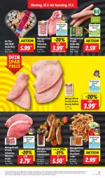 Gazetka promocyjna Lidl - Aktionsprospekt - Gazetka - ważna od 17.02 do 17.02.2024 - strona 17 - produkty: aktionspreis, angebot, bio, bratwurst, eis, elle, geschnetzeltes, gewürz, Hähnchengeschnetzeltes, kotelett, lachs, lamm, lammlachse, marinade, minutensteaks, pute, putenbrust, reis, schnitzel, schwein, schweine, schweinekotelett, steak, steaks, Sushi, Ti, wein, weine, wurst, Yo, Zelt, ZTE