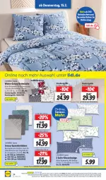 Gazetka promocyjna Lidl - Aktionsprospekt - Gazetka - ważna od 17.02 do 17.02.2024 - strona 40 - produkty: angebot, Bau, baumwolle, bett, bettwäsche, dell, eis, elle, jersey-bettwäsche, kissen, matratze, matratzen, Mode, ndk, reine baumwolle, reis, Schal, Schale, spannbettlaken, Ti, wolle, ZTE