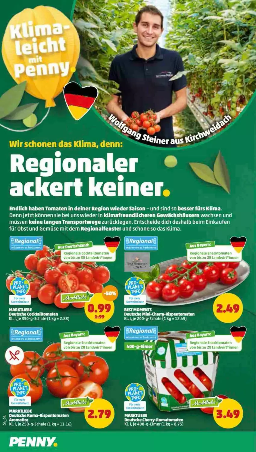 Aktueller Prospekt Penny - Prospekte - von 01.08 bis 06.08.2022 - strona 4 - produkty: cocktail, fenster, obst, Obst und Gemüse, Schal, Schale, snack, Sport, tee, Ti, tomate, tomaten, und gemüse