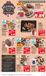 Gazetka promocyjna Kaufland - Prospekt - Gazetka - ważna od 26.06 do 26.06.2024 - strona 15 - produkty: angebot, angebote, besteck, braten, bratwurst, eis, elle, Falsches Filet, filet, fleisch, fleisch in selbstbedienung, geschirr, gewürz, gin, grill, HP, ideal zum braten, ideal zum grillen, ilag, jungbullen, kotelett, natur, original thüringer, purland, rind, rinder, rinderbraten, Rinderroulade, rinderrouladen, ring, Rohwurst, rostbratwurst, rouladen, rum, rumpsteak, saft, salsiccia, schnitten, schwein, steak, teller, thüringer rostbratwurst, Ti, wein, wurst