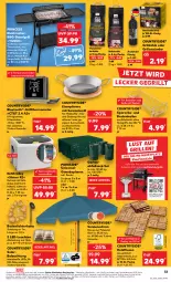 Gazetka promocyjna Kaufland - Prospekt - Gazetka - ważna od 26.06 do 26.06.2024 - strona 33 - produkty: akku, anzünder, beleuchtung, braten, briketts, buch, decke, Deckel, edelstahl, eis, Elektro, erde, Garten, Gewebeplane, grill, grillanzünder, grillfläche, Grillkohle, grillrost, Holz, holzkohle, Kette, kühlakku, kühlakkus, LED-Leuchte, leds, Leuchte, leuchten, LG, lichterkette, ndk, Parkside, pfanne, Rauch, rel, rwe, sac, Schal, Schale, schuhe, sonnenschirm, spareribs, standgrill, thermometer, thermostat, Ti, trolley, versandkostenfrei, würfel