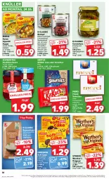 Gazetka promocyjna Kaufland - Prospekt - Gazetka - ważna od 26.06 do 26.06.2024 - strona 38 - produkty: angebot, basmati, beutel, bohne, bohnen, eier, eintopf, eis, elle, frucht, gin, griesson, hühner, kitkat, konfitüre, konfitüre extra, linsen, lion, maggi, merci, mit frucht, nestlé, nudel, reis, schoko, schokolade, schokoladen, Schwartau, smarties, spitzenqualität, storck, suppe, teller, Ti, topf, werther's, ZTE