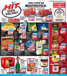 Gazetka promocyjna Hit - Wochenprospekt - Gazetka - ważna od 12.10 do 12.10.2024 - strona 1 - produkty: alkohol, barilla, Becher, butter, caffè crema, champion, cola, coupon, coupons, creme, darbo, die ofenfrische, dolce gusto, Dr. Oetker, eis, espresso, feta, flasche, fleisch, gin, grünländer, hackfleisch, hackfleisch gemischt, holländischer schnittkäse, jahrgangssekt, joghur, joghurt, joghurt mit der ecke, jungbullen, Käse, konfitüre, landliebe, landmilch, lavazza, lebensmittel, leerdammer, mac, Meister, melitta, milch, Müller, mumm, müsli, natur, Nescafé, Nougatcreme, nuss, nutella, Oberschalenrouladen, oder espresso, Ofen, patros, pesto, reis, rind, rouladen, sauce, saucen, Schal, Schale, schnitten, schnittkäse, schwein, schwein und rind, sekt, Streichzart, Ti, tradizionale, vita, vitalis, vitalis müsli, vom schwein und rind, weihenstephan, wein, ZTE