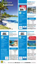 Gazetka promocyjna Lidl - Monatliche Reise-Highlights - Gazetka - ważna od 25.06 do 25.06.2022 - strona 10 - produkty: Bad, buch, dusche, eier, eis, elle, inklusivleistungen, kühlschrank, LG, Liege, lion, pool, reis, reiseveranstalter, rezept, schirme, Schrank, sonnenschirm, Ti, uhr