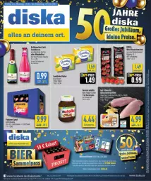 Gazetka promocyjna Diska - Gazetka - ważna od 20.04 do 20.04.2024 - strona 1 - produkty: alkohol, angebot, angebote, brustfilet, butter, creme, deka, ecco, eis, ferrero, filet, flasche, frucht, fruchtsecco, hähnchenbrust, hähnchenbrustfilet, landliebe, LG, nuss, nuss-nugat-creme, Paula, paulaner, reis, rispentomaten, rotkäppchen, rwe, sekt, Spezi, Streichzart, Ti, tisch, tomate, tomaten, ZTE