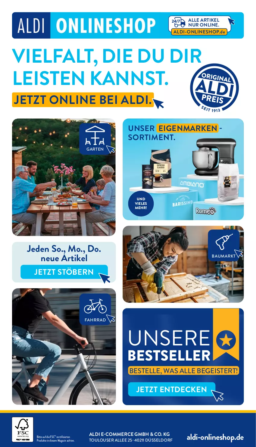 Aktueller Prospekt Aldi Nord - Von Montag - von 30.09 bis 05.10.2024 - strona 25 - produkty: aldi, Bau, decke, eis, elle, Fahrrad, Garten, magazin, Ti