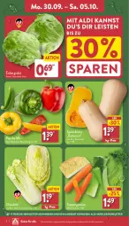 Gazetka promocyjna Aldi Nord - Von Montag - Gazetka - ważna od 05.10 do 05.10.2024 - strona 2 - produkty: aldi, angebot, butter, eis, eisbergsalat, Kürbis, paprika, reis, salat, Schal, Schale, suppe, suppen, Ti, ZTE