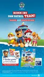Gazetka promocyjna Aldi Nord - Von Montag - Gazetka - ważna od 05.10 do 05.10.2024 - strona 21 - produkty: aldi, Aufkleber, buch, deo, eis, gin, gutschein, HP, kleber, Liege, Paw Patrol, reis, telefon, Ti, Tüte, ZTE