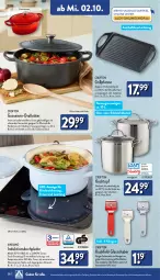 Gazetka promocyjna Aldi Nord - Von Montag - Gazetka - ważna od 05.10 do 05.10.2024 - strona 28 - produkty: aldi, ambia, auto, Crofton, decke, Deckel, dell, edelstahl, eis, gin, grill, Grillpfanne, herdarten, HP, Kinder, kochfeld, Kochtopf, latte, LG, Mode, pfanne, Ria, Ti, timer, tisch, topf, ZTE