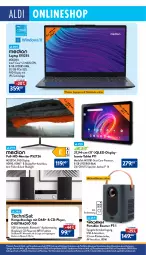 Gazetka promocyjna Aldi Nord - Von Montag - Gazetka - ważna od 05.10 do 05.10.2024 - strona 36 - produkty: acer, eis, elle, fernbedienung, HDMI, Intel, Kompaktanlage, Laptop, monitor, Mp3, ndk, notebook, notebooks, qled, Radio, reis, Schal, Schale, spiegel, Sport, ssd, tablet, Ti, uhr, usb