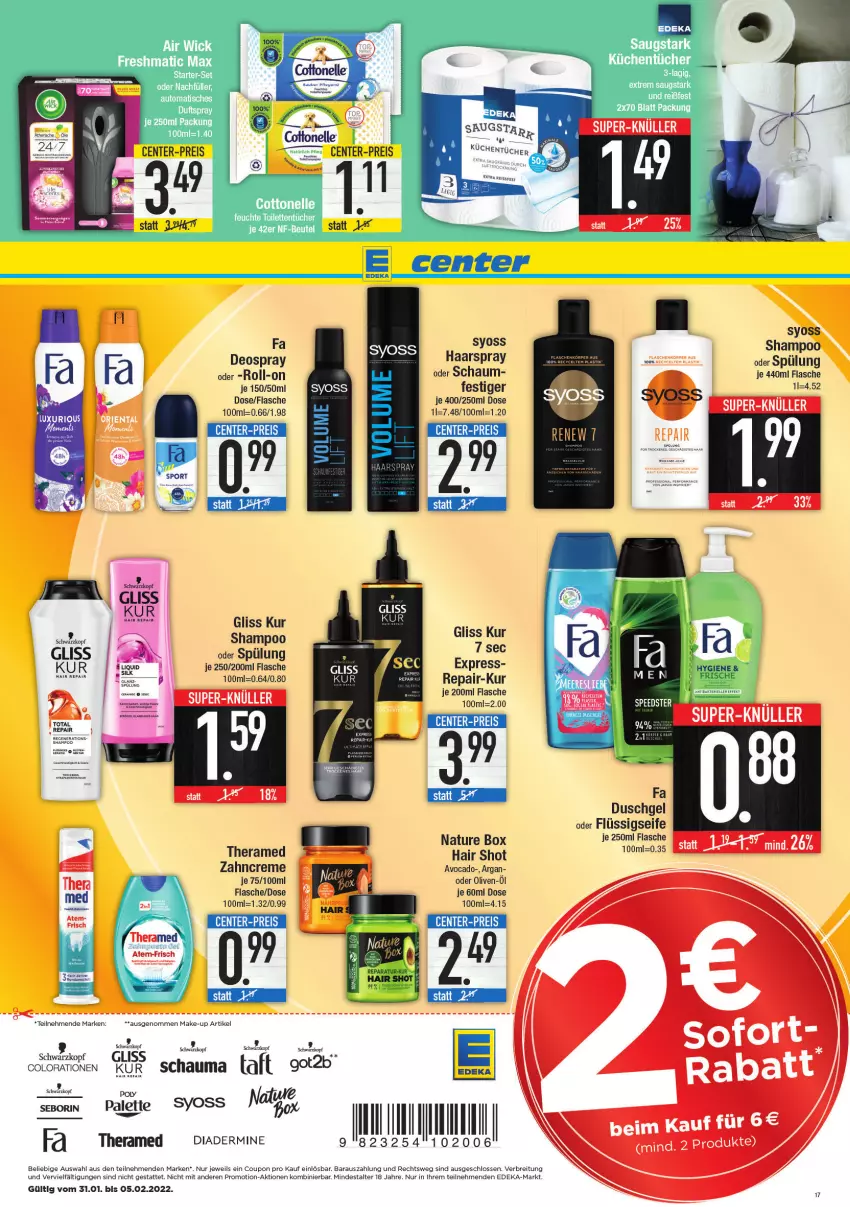 Aktueller Prospekt E Center - Angebote der Woche - von 31.01 bis 05.02.2022 - strona 17 - produkty: syoss, Ti, Yo