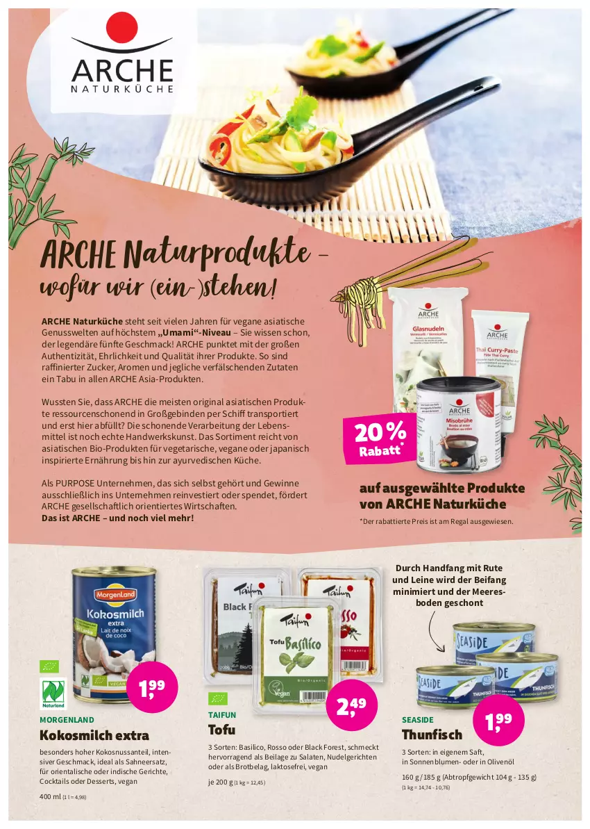 Aktueller Prospekt Denns Biomarkt - Prospekte - von 12.10 bis 25.10.2022 - strona 7 - produkty: basilico, binden, bio, black forest, blume, blumen, brot, cocktail, cocktails, dessert, desserts, eis, fisch, gin, ilag, in olivenöl, kokos, kokosmilch, kokosnuss, küche, lack, lebensmittel, leine, LG, mac, mam, milch, natur, nivea, nudel, Nudelgericht, nuss, olive, oliven, olivenöl, regal, reis, saft, sahne, salat, salate, SANTE, sonnenblume, sonnenblumen, Sport, Stier, thunfisch, Ti, tisch, Tofu, Vegeta, zucker