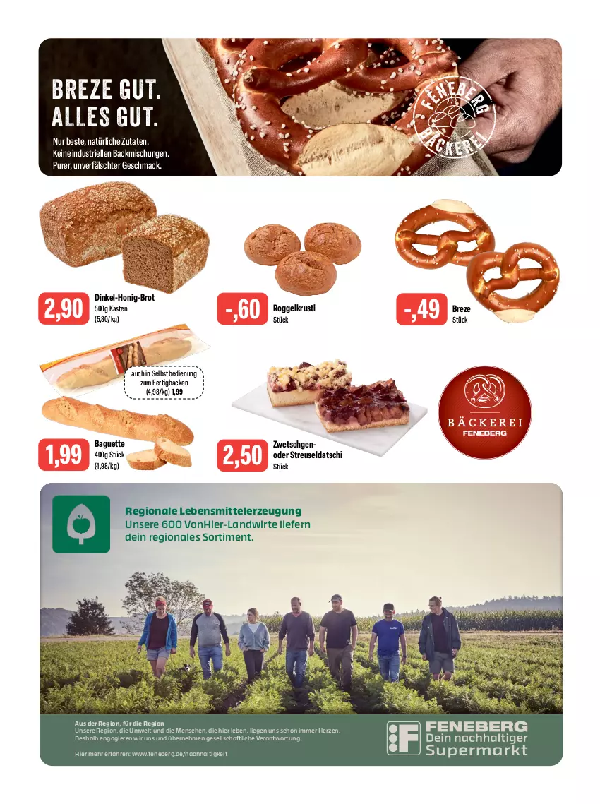 Aktueller Prospekt Feneberg - Prospekte - von 10.08 bis 12.08.2023 - strona 5 - produkty: backmischung, Backmischungen, baguette, brot, elle, honig, lebensmittel, Liege, mac, Ti