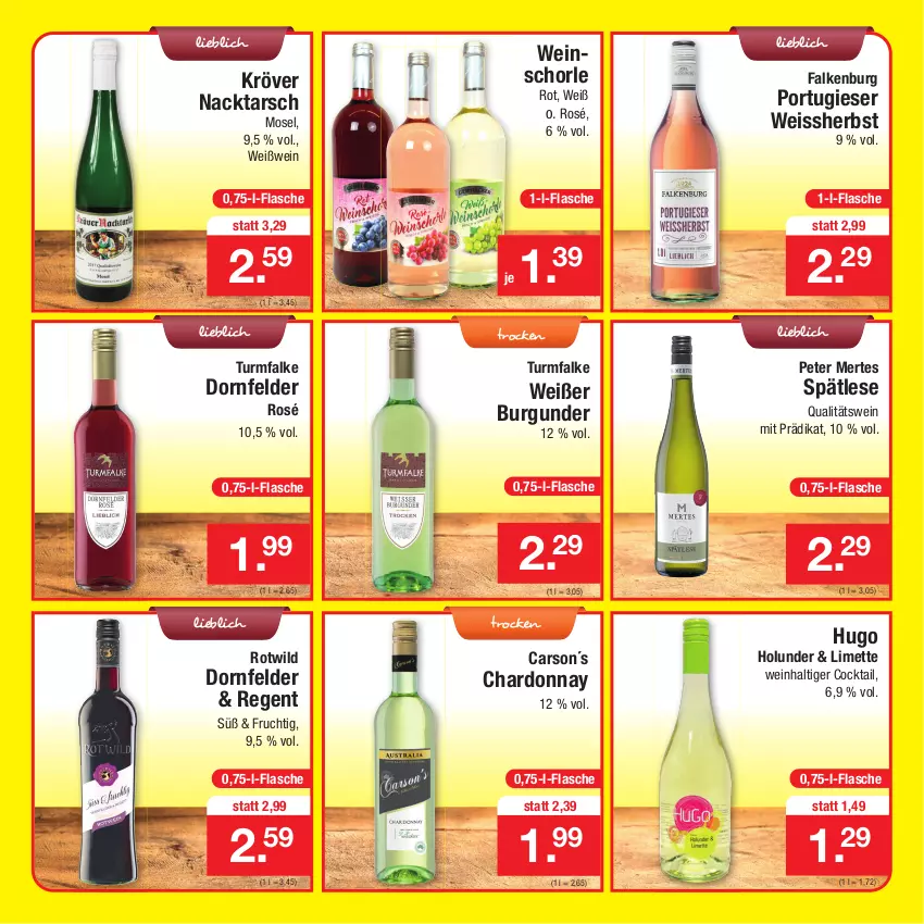 Aktueller Prospekt Zimmermann - Prospekte - von 13.12 bis 18.12.2021 - strona 13 - produkty: burgunder, Cars, chardonnay, cocktail, dornfelder, eis, flasche, frucht, holunder, hugo, limette, Mett, qualitätswein, schorle, Ti, wein, weinschorle, Weißwein, Wild