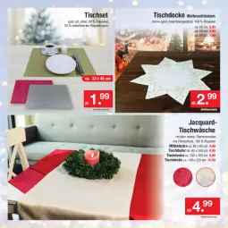 Gazetka promocyjna Zimmermann - Prospekte - Gazetka - ważna od 18.12 do 18.12.2021 - strona 18 - produkty: creme, decke, eis, geschirr, Läufer, mitteldecke, Ti, tisch, tischdecke, tischläufer, Tischset, Tischwäsche, Weihnachtsstern