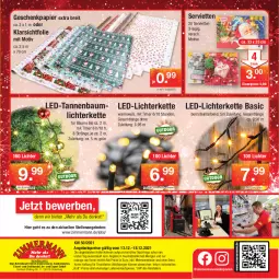 Gazetka promocyjna Zimmermann - Prospekte - Gazetka - ważna od 18.12 do 18.12.2021 - strona 32 - produkty: adapter, angebot, angebote, angebotspreis, Bau, Brei, dip, eis, elle, Geschenkpapier, Kette, led-licht, lichterkette, papier, reis, rwe, Serviette, servietten, sonderposten, Tannenbaum, teller, Ti, timer