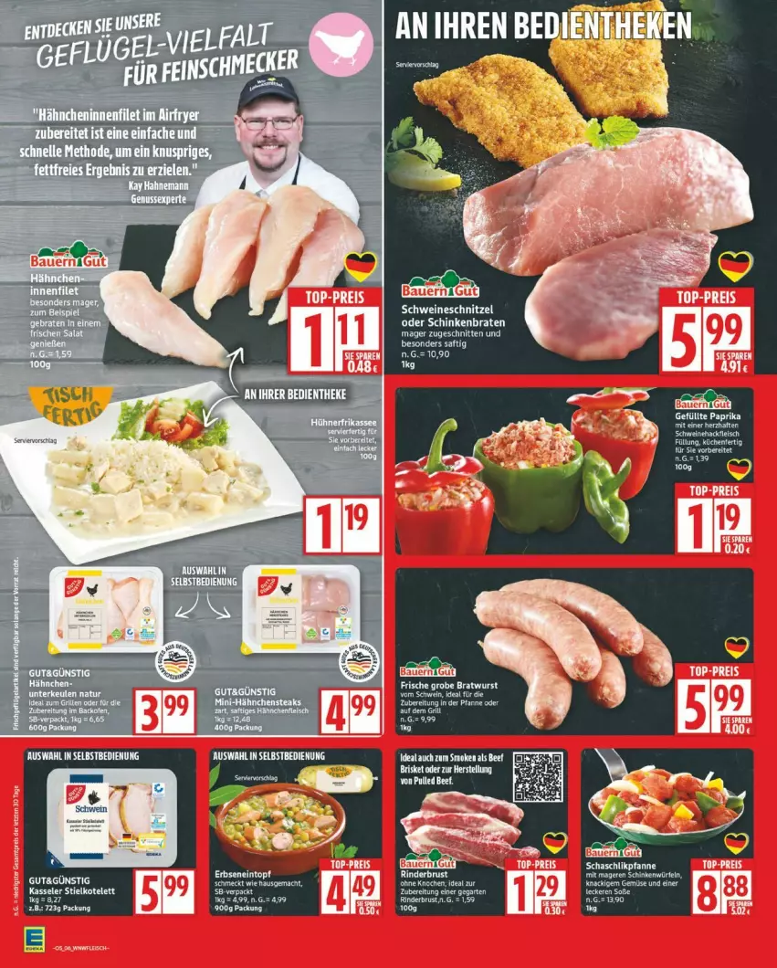 Aktueller Prospekt Edeka - Prospekte - von 26.01 bis 31.01.2026 - strona 6 - produkty: beef, chia, grill, ideal zum grillen, kasseler, kotelett, LG, natur, pfanne, Ti