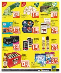 Gazetka promocyjna E Center - Angebote der Woche - Gazetka - ważna od 07.10 do 07.10.2023 - strona 27 - produkty: beutel, bier, bio, Cap, champignon, champignons, creme, dallmayr, dallmayr capsa, eis, elnett, erdinger, filet, filets, flasche, garnelen, getränk, gurke, haarspray, hering, jack daniel, Jack Daniel’s, kaffee, kaffee-kapseln, megaperls, mousse, prawns, reis, ring, salat, sauce, spee, Spezi, suppe, Ti, ZTE