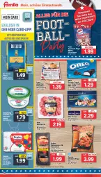 Gazetka promocyjna Famila - Prospekte - Gazetka - ważna od 10.02 do 10.02.2024 - strona 14 - produkty: ball, Becher, beutel, chicken wings, coupon, coupons, creme, De Cecco, Donut, donuts, ecco, eis, geback, gin, haushaltstücher, kartoffel, Mett, mettwurst, milka, oreo, pasta, reis, salat, schnitten, schoko, snack, steak, Ti, tücher, tzatziki, wurst, ZTE