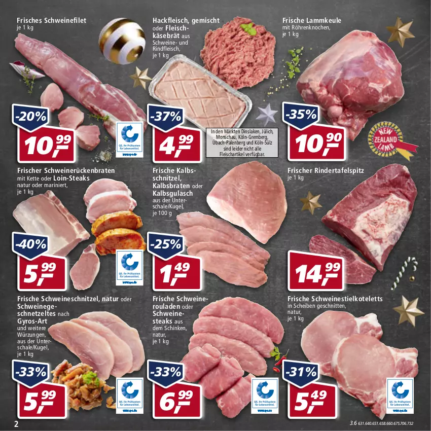 Aktueller Prospekt Real - Real Handzettel - von 20.12 bis 25.12.2021 - strona 2 - produkty: braten, eis, filet, fleisch, fleischkäse, geschnetzeltes, gulasch, gyros, hackfleisch, kalbsschnitzel, Käse, Kette, kotelett, Kugel, lamm, lammkeule, natur, nero, Nestea, rind, rinder, rindfleisch, rouladen, Rückenbraten, Schal, Schale, schinken, schnitten, schnitzel, schwein, schweine, schweinefilet, Schweineroulade, schweinerücken, schweineschnitzel, steak, steaks, tafelspitz, Ti, wein, weine, Zelt