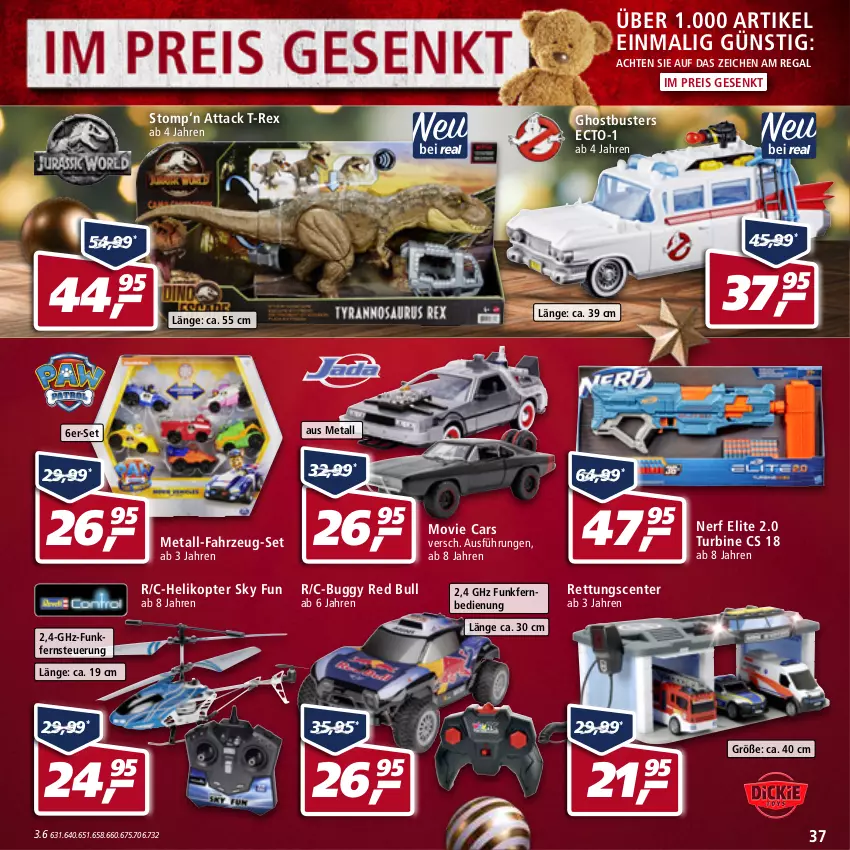 Aktueller Prospekt Real - Real Handzettel - von 20.12 bis 25.12.2021 - strona 37 - produkty: Buggy, Cars, eis, ente, fernbedienung, Helikopter, nerf, red bull, regal, reis, Ti