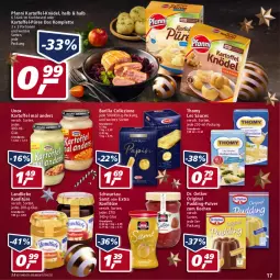 Gazetka promocyjna Real - Real Handzettel - Gazetka - ważna od 25.12 do 25.12.2021 - strona 17 - produkty: barilla, beutel, Dr. Oetker, eis, gin, kartoffel, Knödel, kochbeutel, konfitüre, landliebe, LG, pfanni, pudding, püree, reis, sauce, Schwartau, thomy, thomy les sauces, Ti