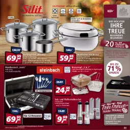 Gazetka promocyjna Real - Real Handzettel - Gazetka - ważna od 25.12 do 25.12.2021 - strona 33 - produkty: batterie, batterien, beko, besteck, braten, Bratentopf, bratpfanne, decke, Deckel, edelstahl, eis, elle, fleisch, Fleischtopf, garnitur, käfer, Kochtopf, koffer, Multibräter, pfanne, pfeffer, Pfeffermühle, reis, rwe, salz, stielkasserolle, teller, Ti, topf, topf-set