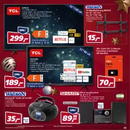 Gazetka promocyjna Real - Real Handzettel - Gazetka - ważna od 25.12 do 25.12.2021 - strona 45 - produkty: batterie, dvb, DVB-T, eis, elle, ente, HDMI, Holz, lautsprecher, Radio, Receiver, reis, rum, Spektrum, teller, Ti, tuner, usb, wandhalterung