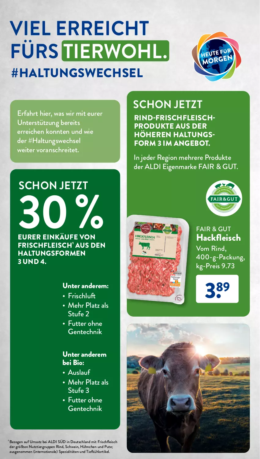 Aktueller Prospekt AldiSud - NUR NUR NATUR - BIO, DAS WEITER GEHT. - von 01.07 bis 31.07.2023 - strona 22 - produkty: aldi, angebot, bio, eis, ente, fleisch, gsw, hackfleisch, HP, pute, reis, rind, schwein, Spezi, Ti, wein