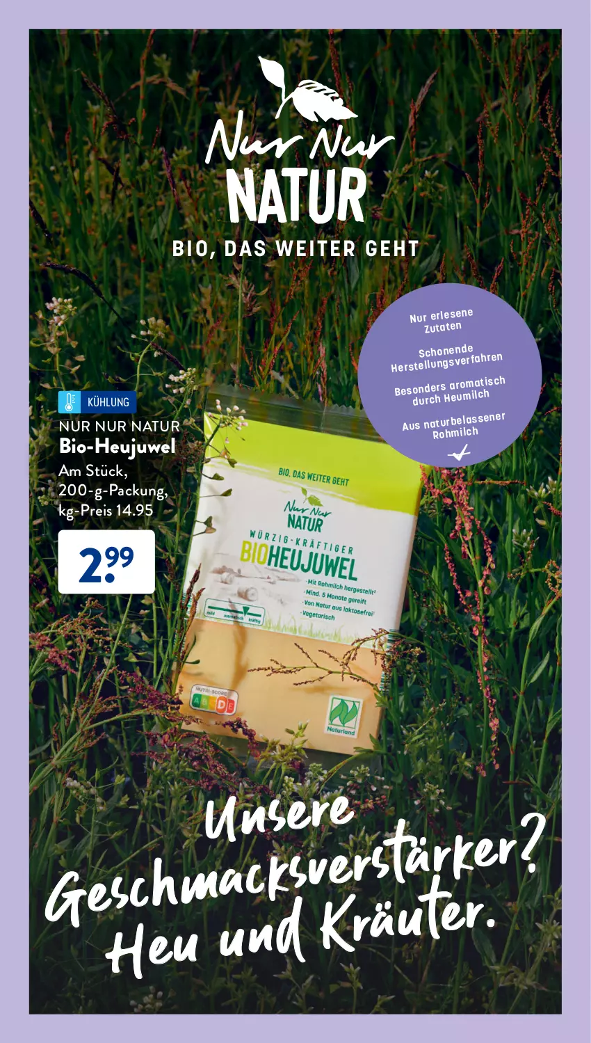 Aktueller Prospekt AldiSud - NUR NUR NATUR - BIO, DAS WEITER GEHT. - von 01.07 bis 31.07.2023 - strona 6 - produkty: bio, eis, Heu, Heujuwel, natur, reis, Ti