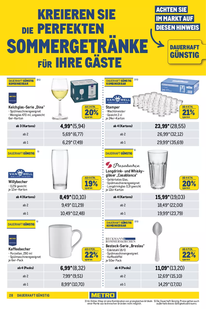 Aktueller Prospekt Metro - GastroJournal - von 11.07 bis 24.07.2024 - strona 28 - produkty: auer, Becher, beleuchtung, besteck, drink, edelstahl, eier, eis, getränk, getränke, Gläser, Glastür, kaffee, kaffeebecher, kühlschrank, Löffel, Meister, Metro, reis, rum, Schrank, sommergetränke, spülmaschinen, tablet, tablett, Ti, wein, whisky