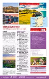 Gazetka promocyjna Rewe Reisen - Reiseprospekt - Gazetka - ważna od 27.05 do 27.05.2022 - strona 14 - produkty: Alwa, Astra, Bad, buch, deutschsprachige reiseleitung, dusche, eier, eis, elle, erde, Guinness, inklusivleistungen, Kilkenny, Metro, rama, reis, reiseverlauf, rel, rezept, ring, Ti, tisch, uhr, wasser, Weste, whiskey, WICK, Yo