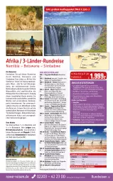 Gazetka promocyjna Rewe Reisen - Reiseprospekt - Gazetka - ważna od 27.05 do 27.05.2022 - strona 15 - produkty: ambia, Bad, buch, Cap, decke, deutschsprachige reiseleitung, dusche, eier, eis, Elefant, elle, ente, erde, Holz, inklusivleistungen, leine, natur, reis, reiseverlauf, rel, Ria, rwe, sim, simba, Ti, Tiere, tisch, uhr, wasser, Wild