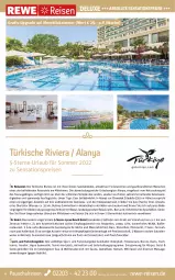 Gazetka promocyjna Rewe Reisen - Reiseprospekt - Gazetka - ważna od 27.05 do 27.05.2022 - strona 6 - produkty: angebot, aqua, asti, Astra, Bad, ball, dell, eier, eis, elle, ente, früchte, Garten, hama, küche, Liege, mam, meeresfrüchte, Mode, natur, pool, reis, rel, rezept, rum, Schal, schirme, sensations, snack, Sport, Ti, tisch, uhr, usb, wasser, wasserrutsche, wellnessbereich, Whirlpool