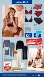 Gazetka promocyjna AldiSud - NÄCHSTE WOCHE - Gazetka - ważna od 09.12 do 09.12.2023 - strona 25 - produkty: aldi, alle artikel ohne dekoration, dekoration, dell, eis, elle, gin, kleid, Kleidung, Mode, reis, Ria, slip, slips, Ti, ZTE