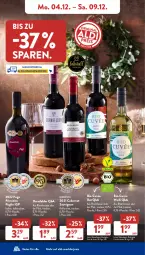 Gazetka promocyjna AldiSud - NÄCHSTE WOCHE - Gazetka - ważna od 09.12 do 09.12.2023 - strona 8 - produkty: aldi, asti, bio, cabernet, cabernet sauvignon, cuvée, dornfelder, eis, flasche, primitivo, reis, sauvignon, Ti, wein, weine, ZTE