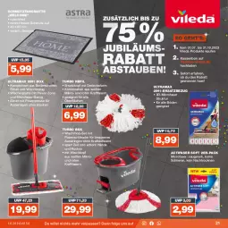 Gazetka promocyjna Real - Gazetka - ważna od 30.09 do 30.09.2023 - strona 21 - produkty: bodenwischer, eimer, Jubiläums, kraft, latte, LG, mikrofaser, rama, ring, schmutzfangmatte, Ti, vileda