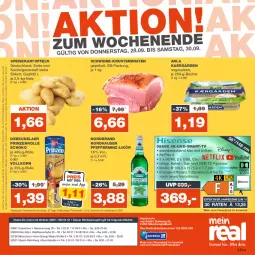 Gazetka promocyjna Real - Gazetka - ważna od 30.09 do 30.09.2023 - strona 28 - produkty: arla, Becher, bosch, braten, debeukelaer, dvb, DVB-T, eis, elle, ente, HDMI, kartoffel, kartoffeln, korn, krustenbraten, LG, likör, Narzissen, nordbrand, pfeffer, prinzenrolle, Receiver, reis, rum, rwe, salz, schoko, schwein, schweine, speisekartoffeln, Spektrum, Ti, uhd, usb, wein, weine, ZTE