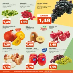 Gazetka promocyjna Real - Gazetka - ważna od 30.09 do 30.09.2023 - strona 3 - produkty: apfel, beere, beeren, eis, Elan, grana, granatapfel, himbeer, himbeere, himbeeren, kiwi, Kürbis, LG, Rana, rosen, Rosenkohl, Schal, Schale, Speisezwiebeln, tafeläpfel, Ti, trauben, zespri, zwiebel, zwiebeln