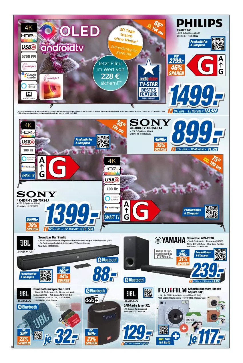 Aktueller Prospekt Expert Olpe - Prospekte - von 09.01 bis 15.01.2022 - strona 2 - produkty: angebot, batterie, batterien, fernbedienung, fernseher, HDMI, Heu, kamera, lautsprecher, LG, Philips, Radio, rum, smart tv, soundbar, Spektrum, Ti, tuner, wasser