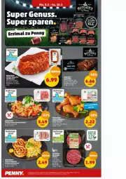 Gazetka promocyjna Penny - Prospekte - Gazetka - ważna od 10.02 do 10.02.2024 - strona 7 - produkty: bio, braten, burger, eier, Frische Hähnchen, gewürz, natur, nuss, rind, schwein, schweine, spare ribs, wein, weine